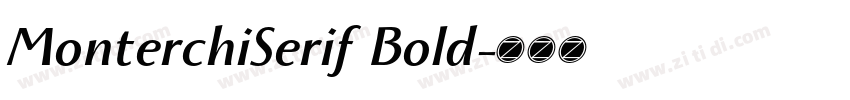 MonterchiSerif Bold字体转换